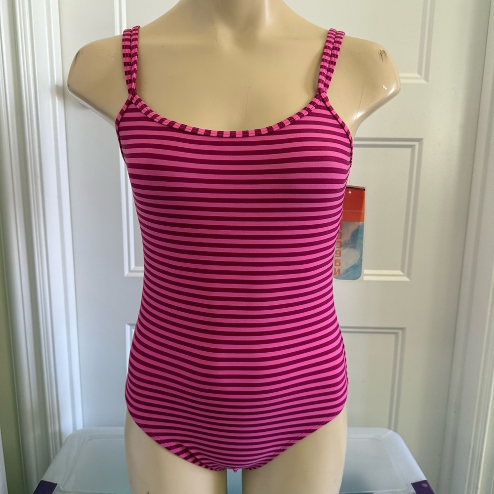 In Mocean pink striped swimsuit - multiple sizes